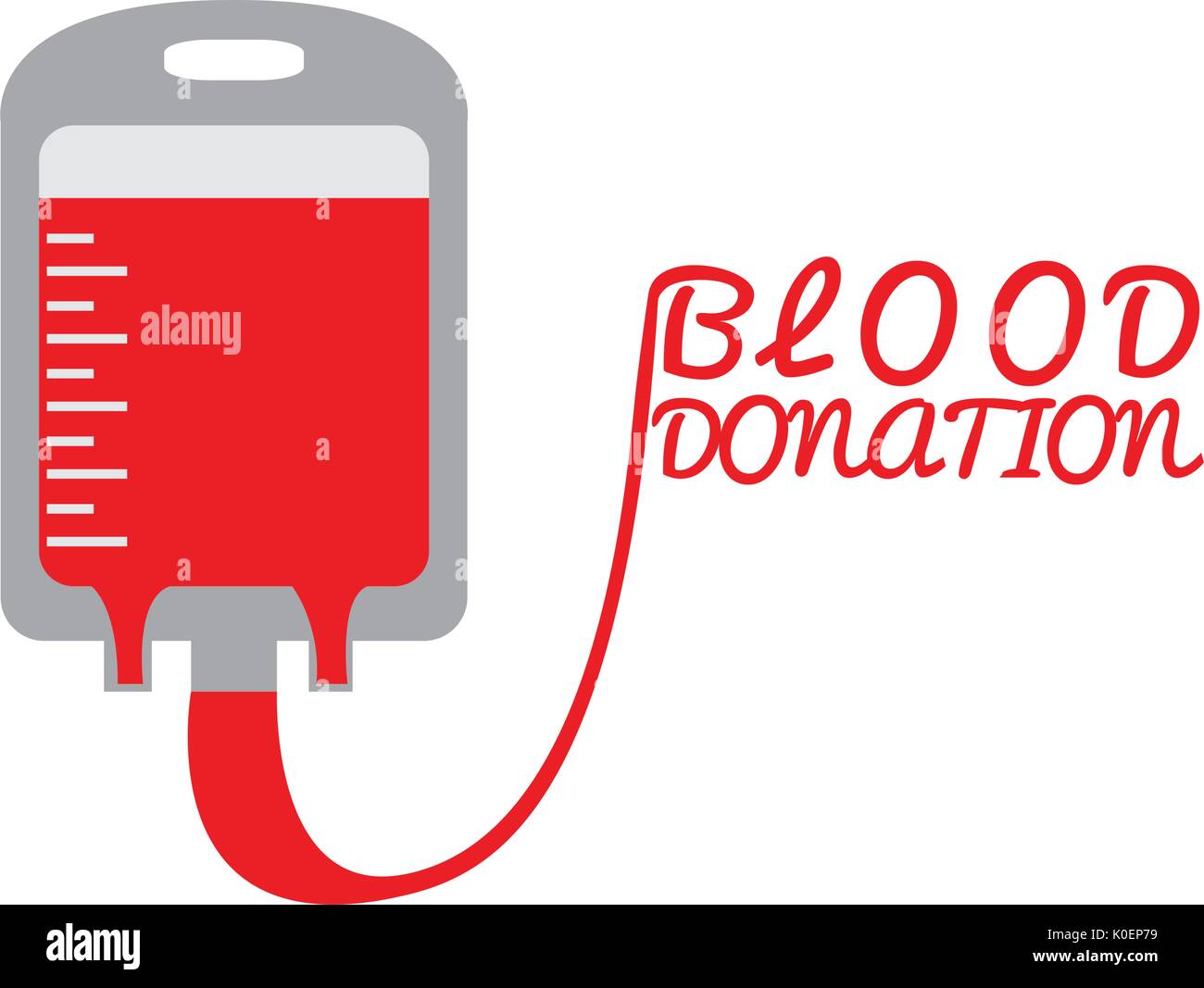 La donazione di sangue illustrazione Illustrazione Vettoriale