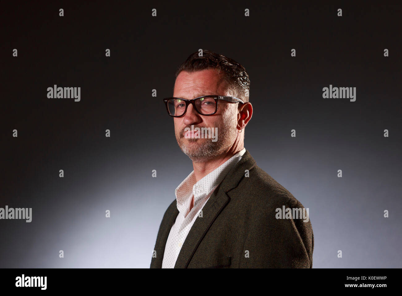 Edimburgo, Scozia il 22 agosto. Giorno 11 Edinburgh International Book Festival. Nella foto: Rob Davis, British comics artista, scrittore e illustratore editoriale situato in Blandford Forum, Dorset. Pak@ Mera/Alamy Live News. Foto Stock