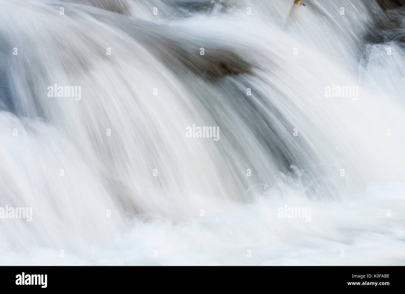 Fiume vergine; Acqua Texture, Parco Nazionale Zion, Utah. Foto Stock