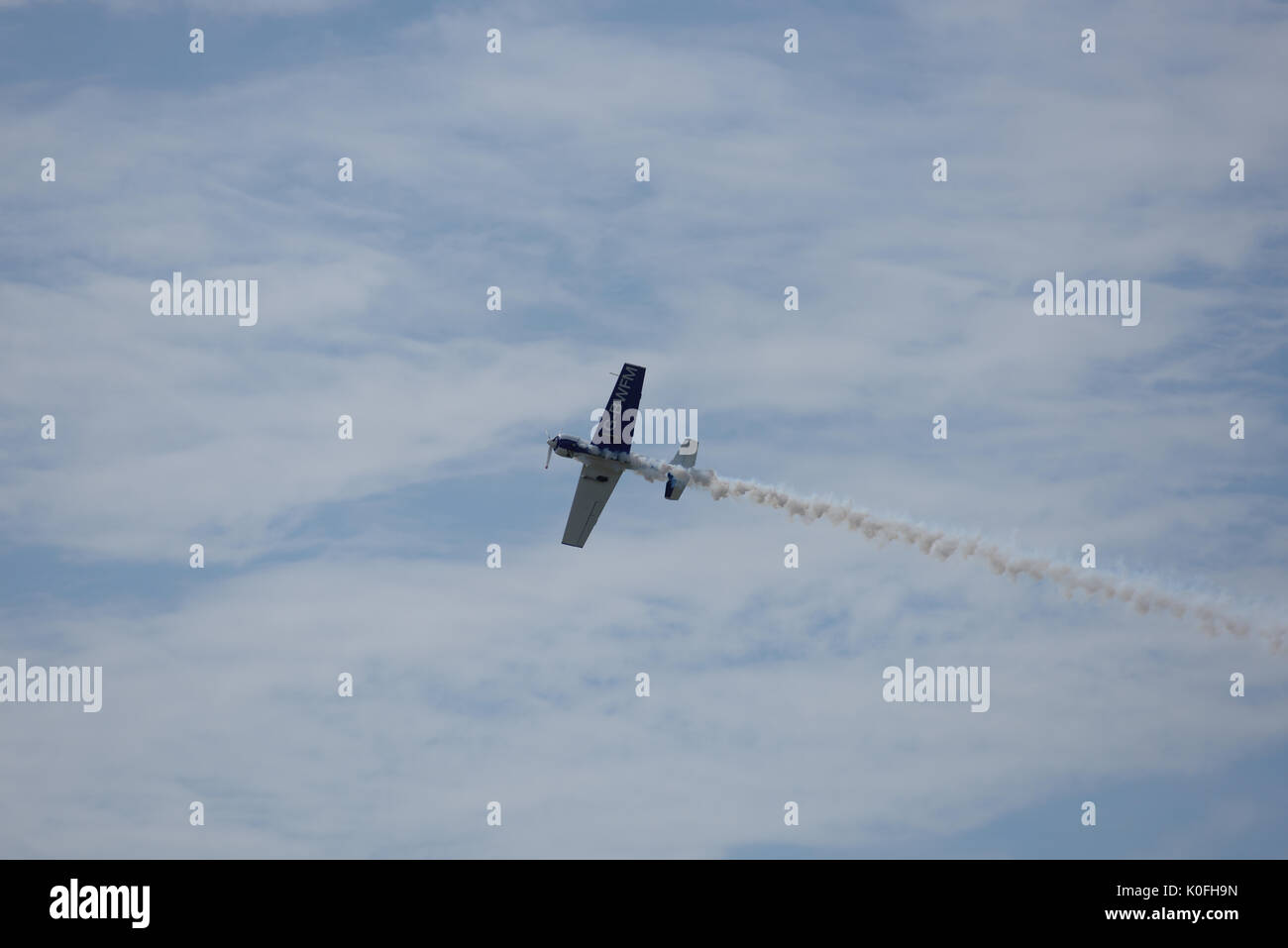 Yak 50 piano stunt a Blackpool air show Foto Stock