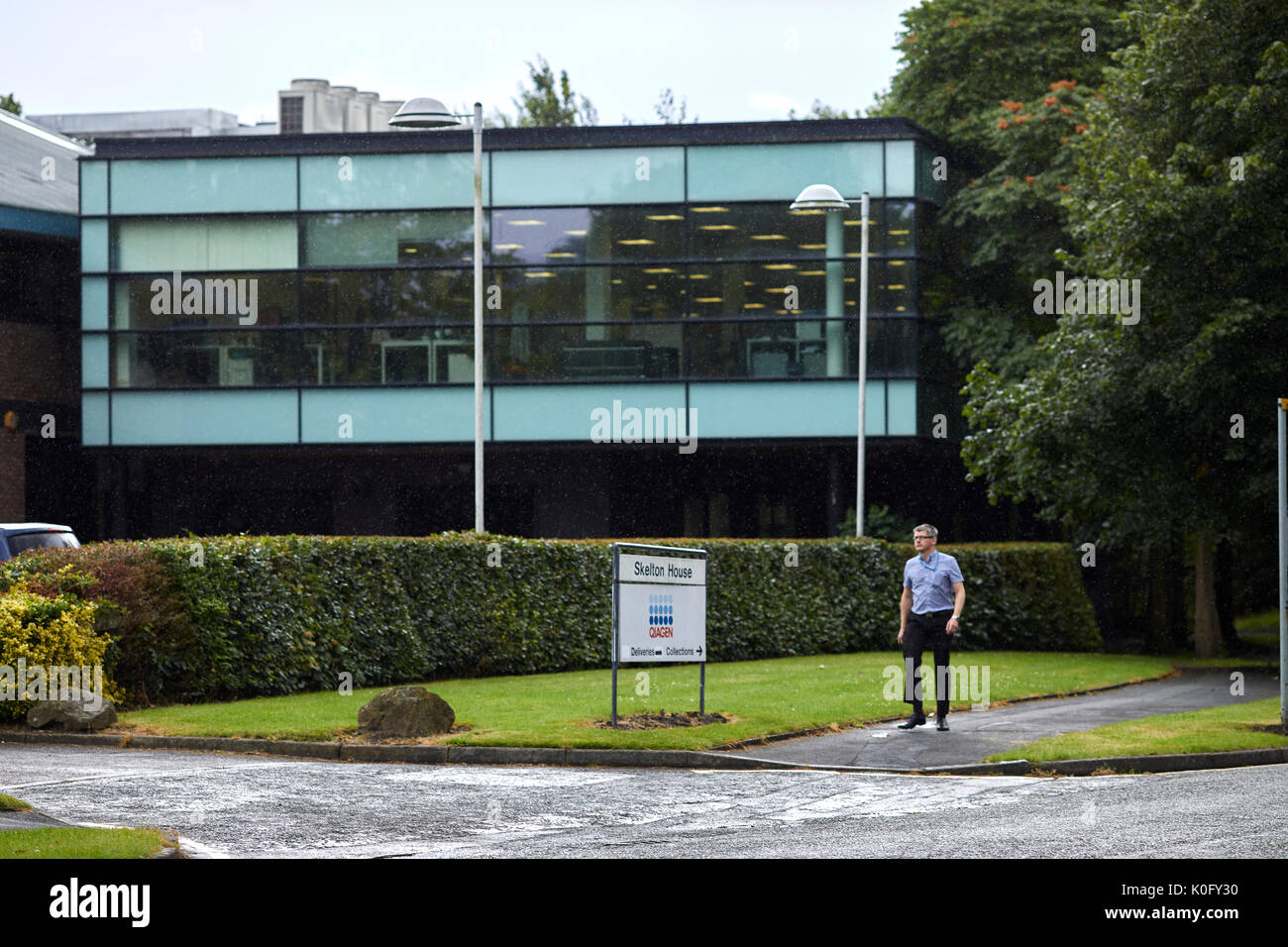 Manchester Science Park, MSP, uno sviluppo delle imprese e dei laboratori collegati alla vicina università. Foto Stock