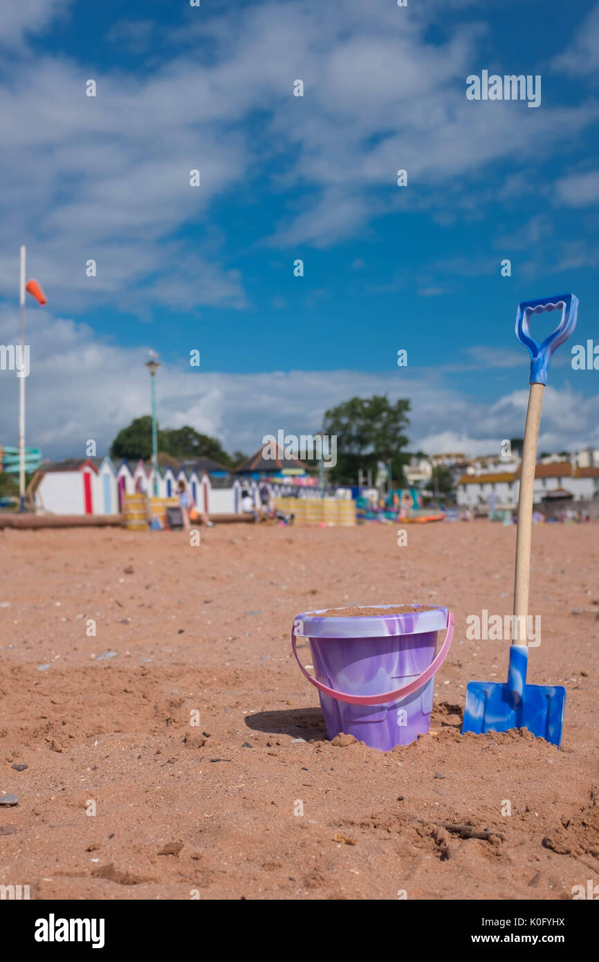 Benna e il capocorda su una spiaggia del Regno Unito Foto Stock