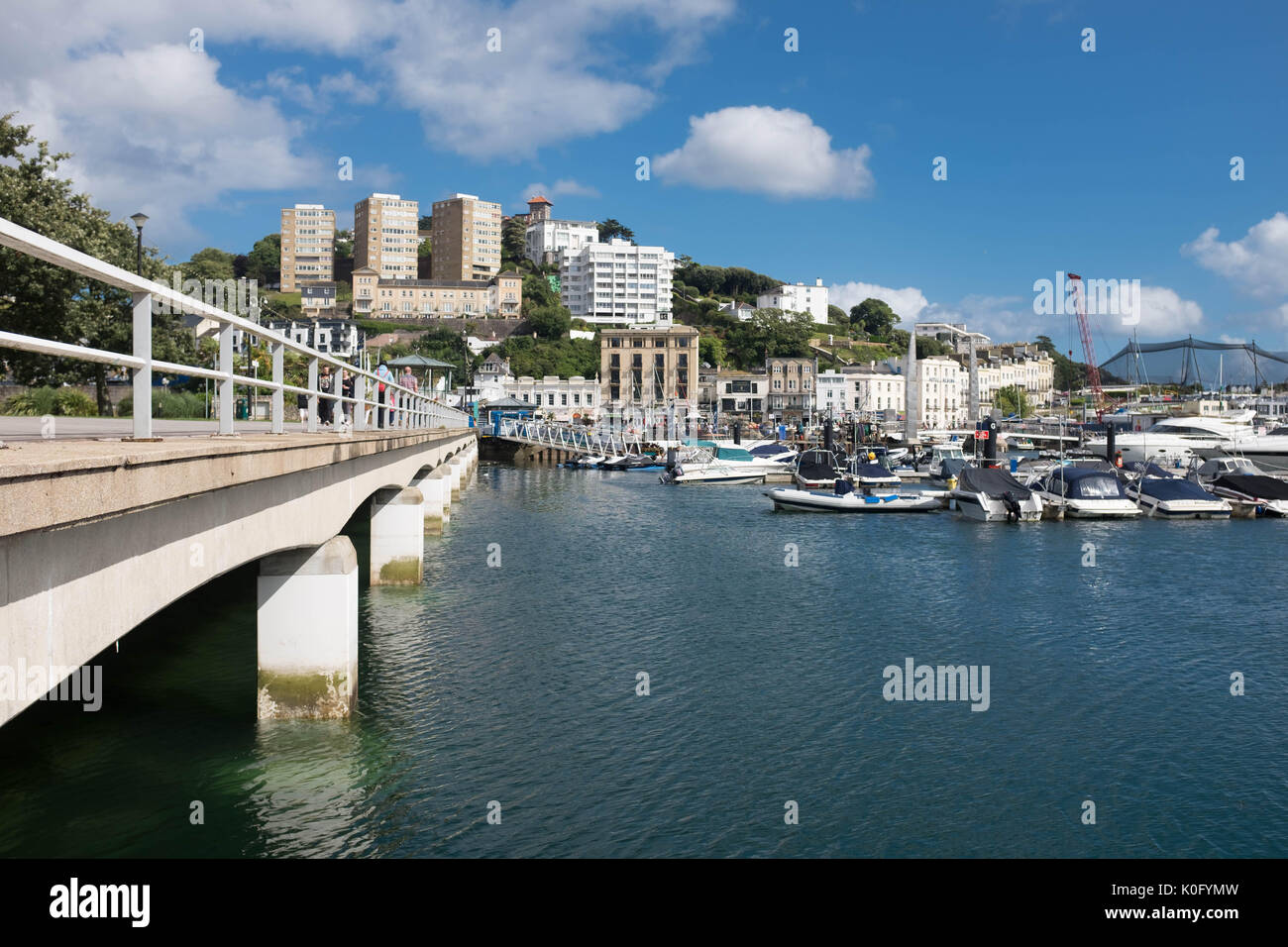 Città balneare di Torquay, Devon, Regno Unito Foto Stock