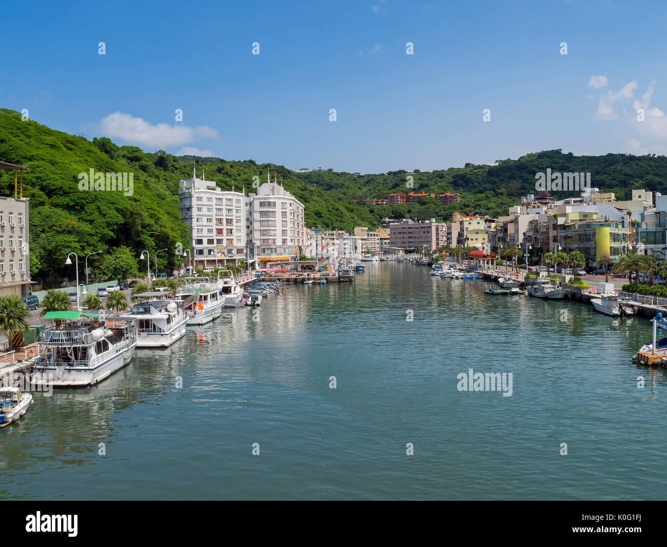 Porto di Si Zih Wan, Kaohsiung, Taiwan Foto Stock