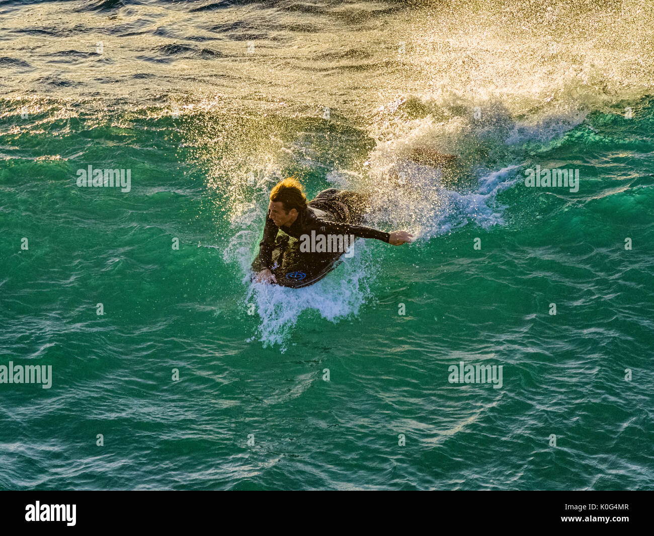 Navigare off Hawaii Maui Foto Stock