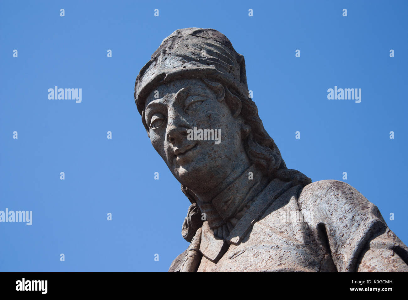 Santuario di Bom Jesus de Matosinhos (Patrimonio Mondiale dell'UNESCO), e i Profeti sculture di Aleijadinho - Congonhas, Minas Gerais, Brasile Foto Stock