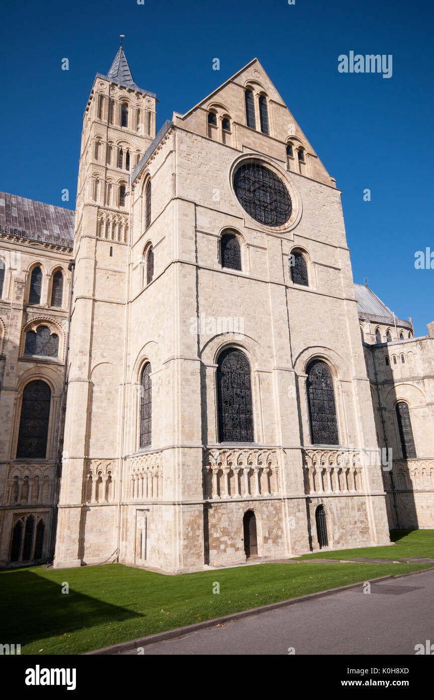 Esterno della Cattedrale di Canterbury, Kent, Regno Unito Foto Stock