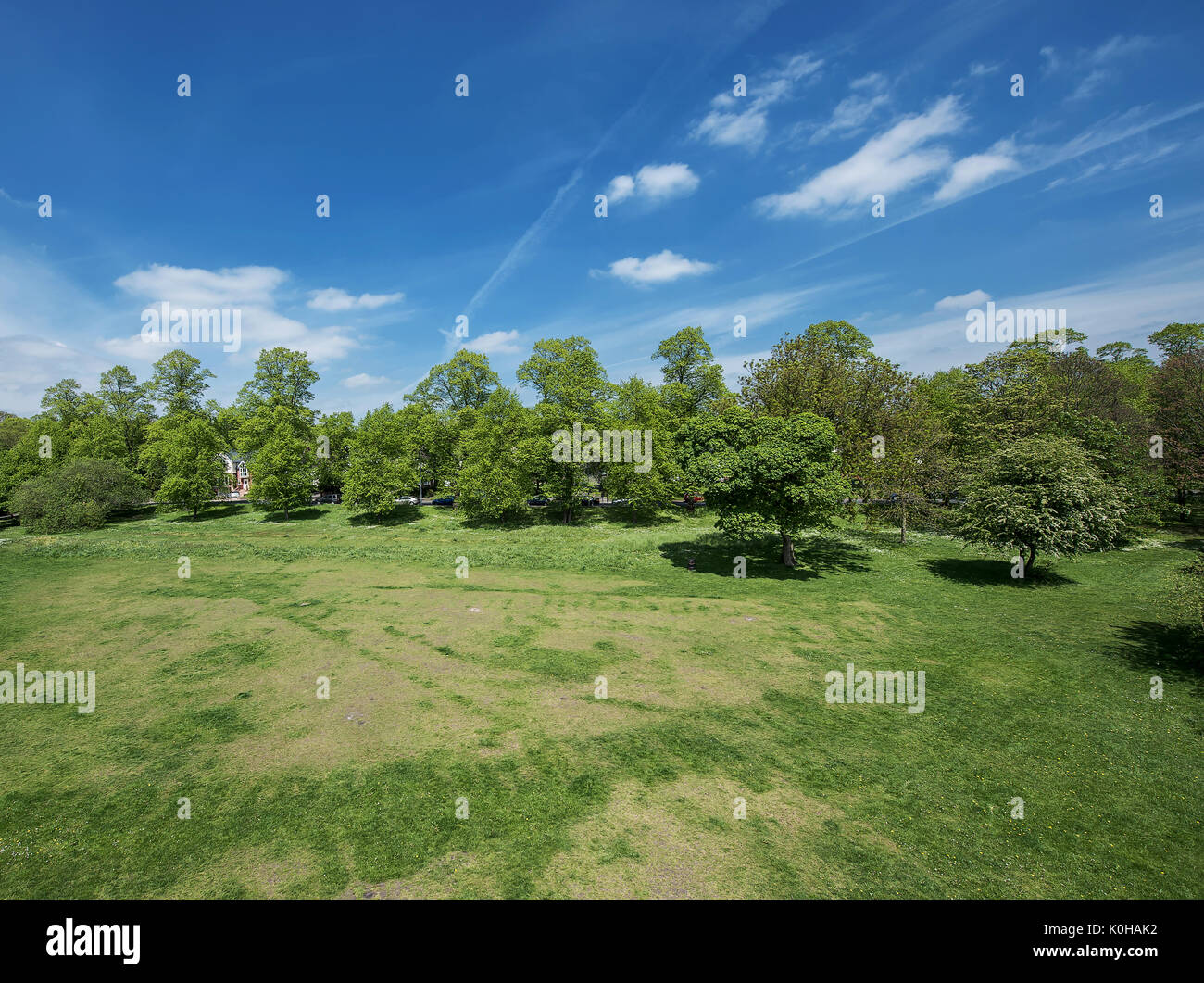 Viste e dalla fontana monumento in Worsley Green Foto Stock