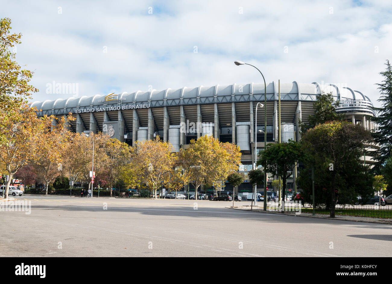 Estadio Santiago Bernabeu del Real Madrid. Madrid capitale. España Foto Stock