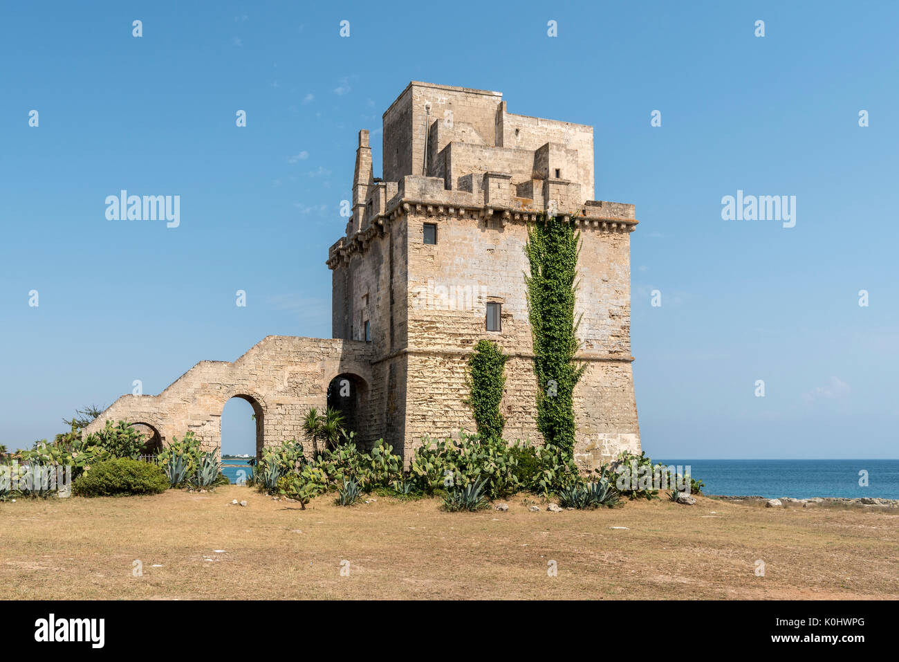 Torre Colimena, Manduria, provincia di Taranto, salento Puglia, Italia. Foto Stock