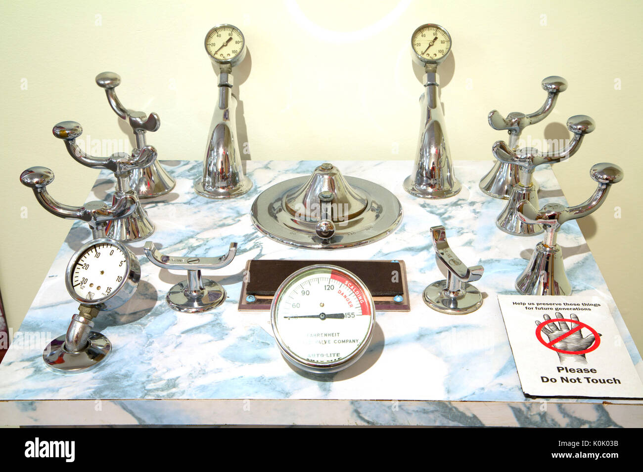 Terapia Hydro macchina da un flusso sopra il cuculo's Nest, Oregon State Hospital Museo di Salute Mentale, Salem, Oregon Foto Stock