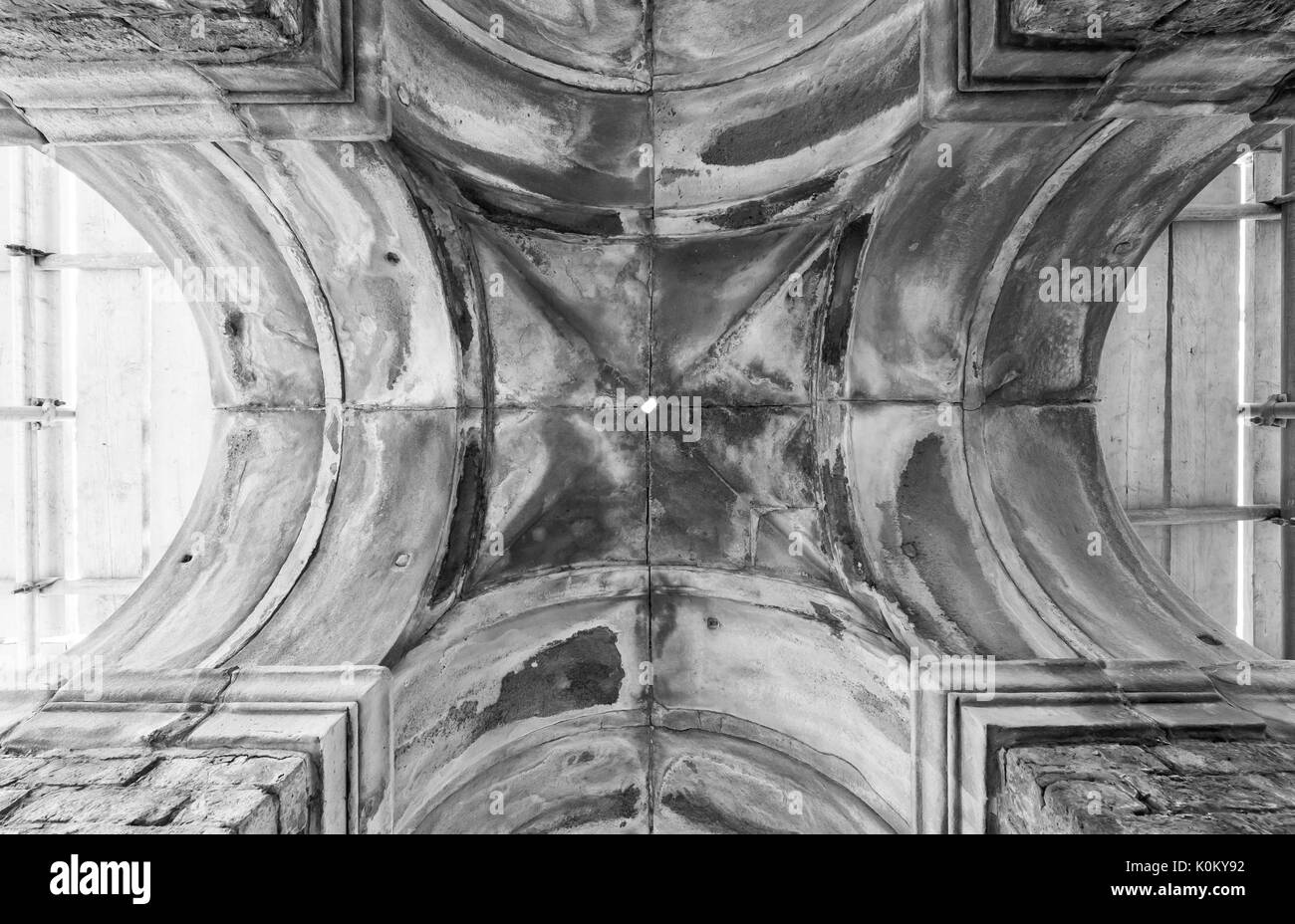 Viste e dalla fontana monumento in Worsley Green Foto Stock