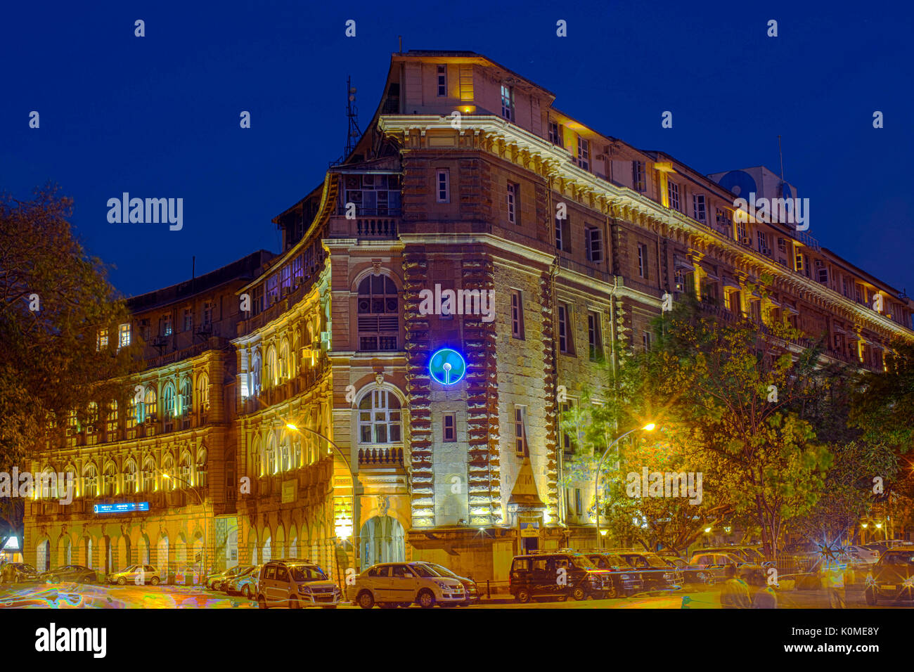 Banca dello stato dell India edificio, Mumbai, Maharashtra, India, Asia Foto Stock