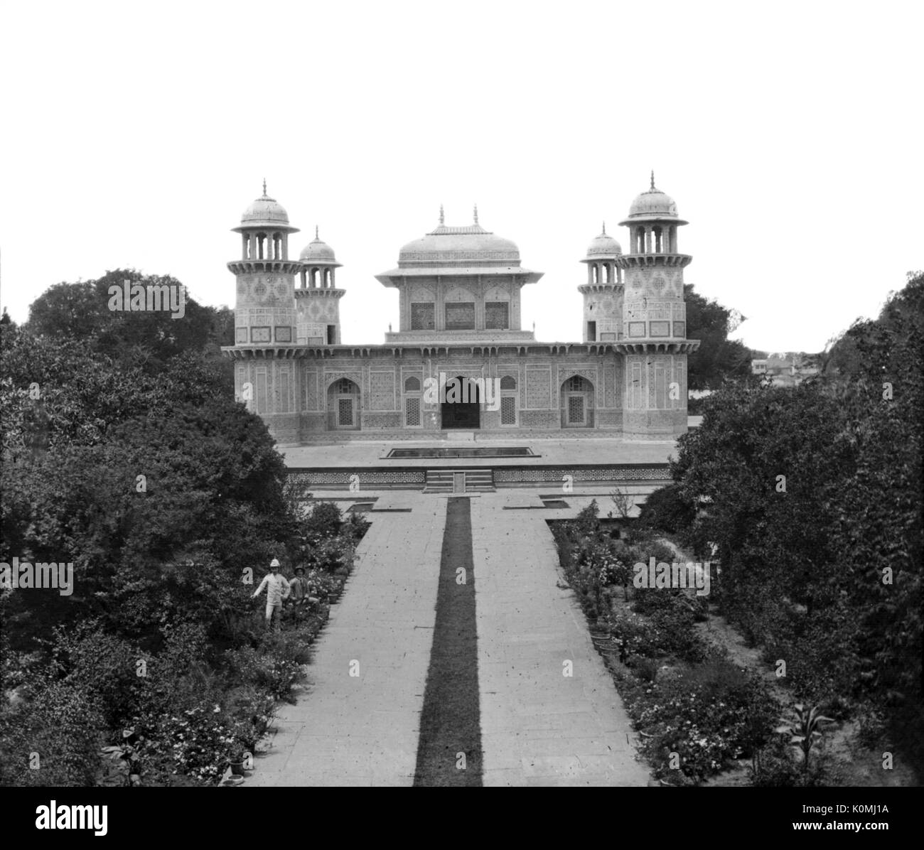 Vecchia Lanterna vintage della slitta di itmad ud daulah tomba, Agra, Uttar Pradesh, India, Asia Foto Stock