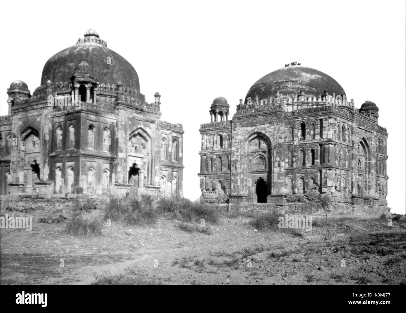 Vecchia Lanterna vintage slitta del monumento Mughal di Delhi, India, Asia Foto Stock