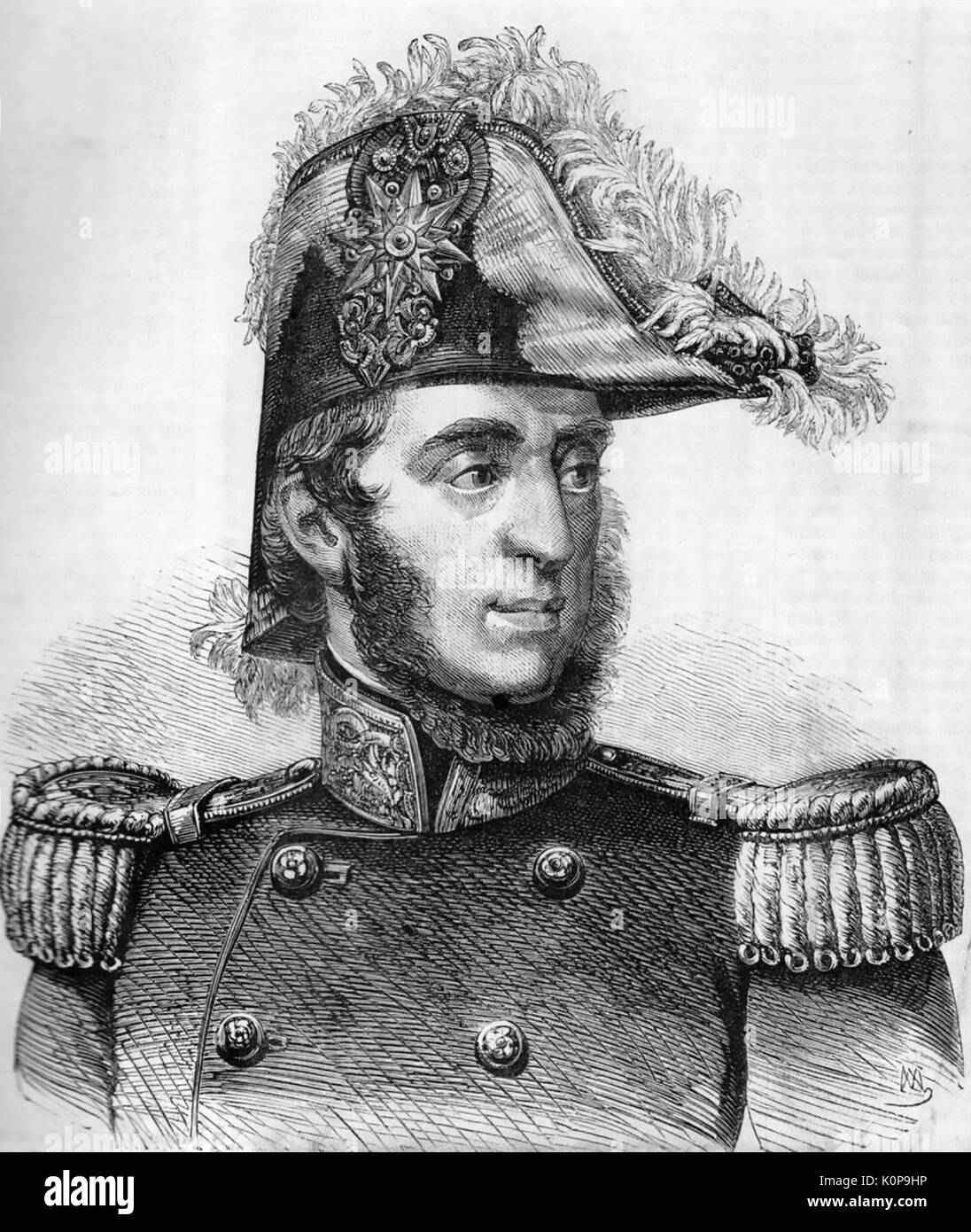 GUGLIEMO PEPE (1783-1855) generale italiano Foto Stock