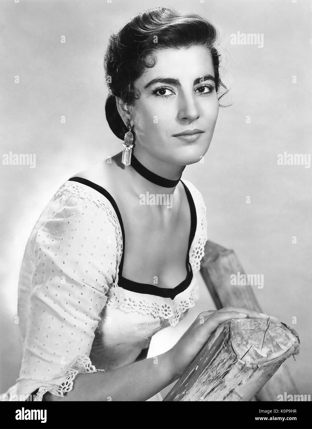 IRENE PAPAS Greek film attrice nel 1956 Foto Stock