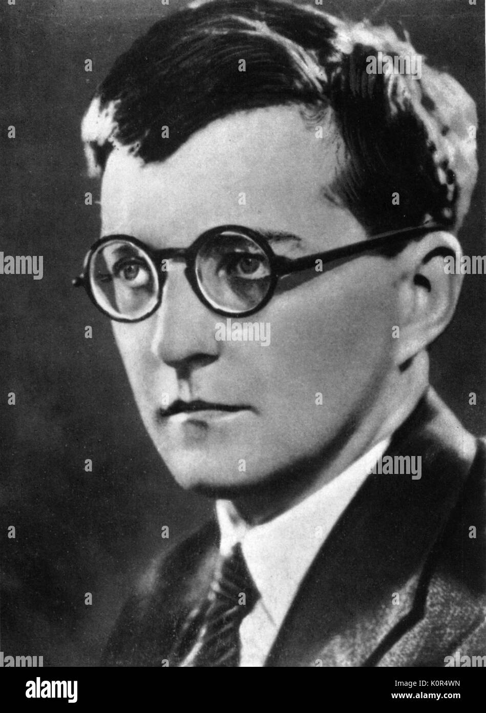 Dmitri Šostakovič, di anni 30 nel 1936. Il compositore russo, 25 settembre 1906 - 9 agosto 1975. Foto Stock