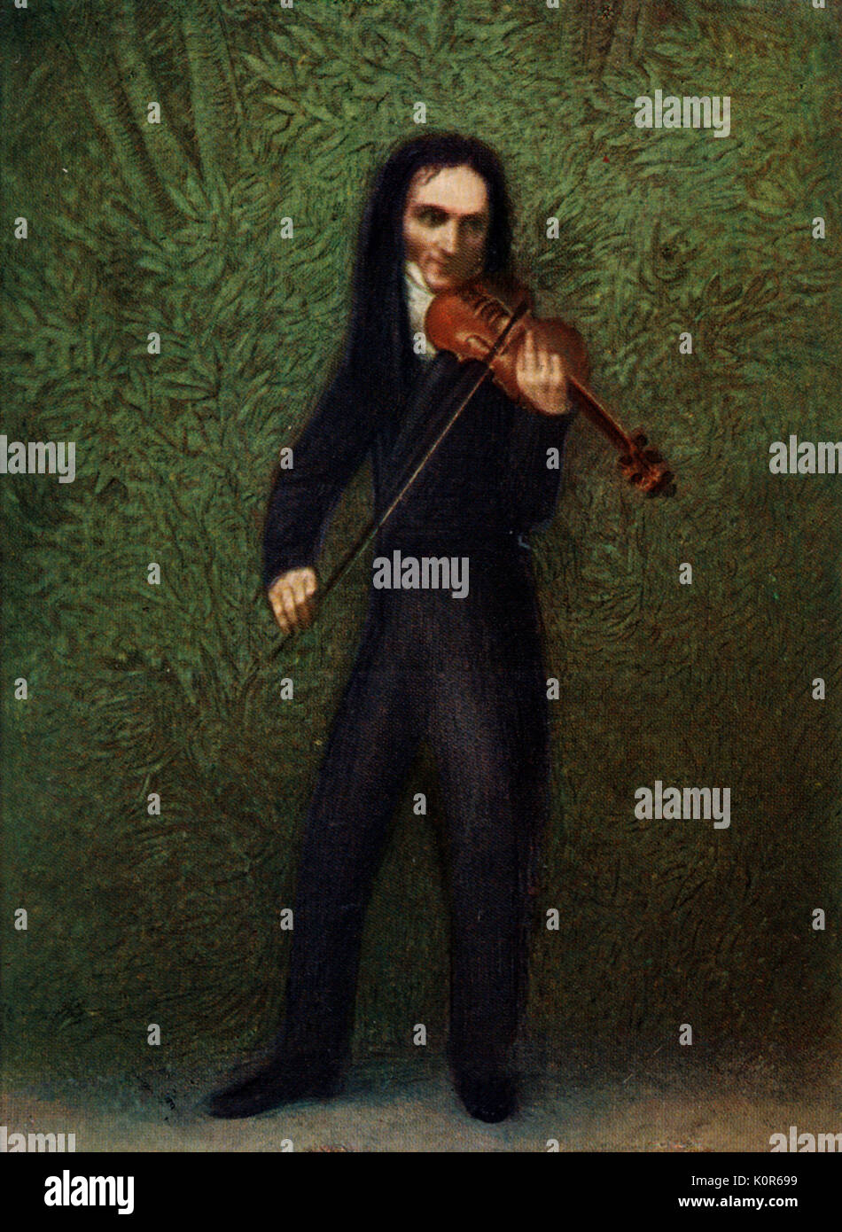 Niccolò Paganini, da G.F. 1830/31 Kersting, violinista e compositore italiano 1782-1840. Foto Stock