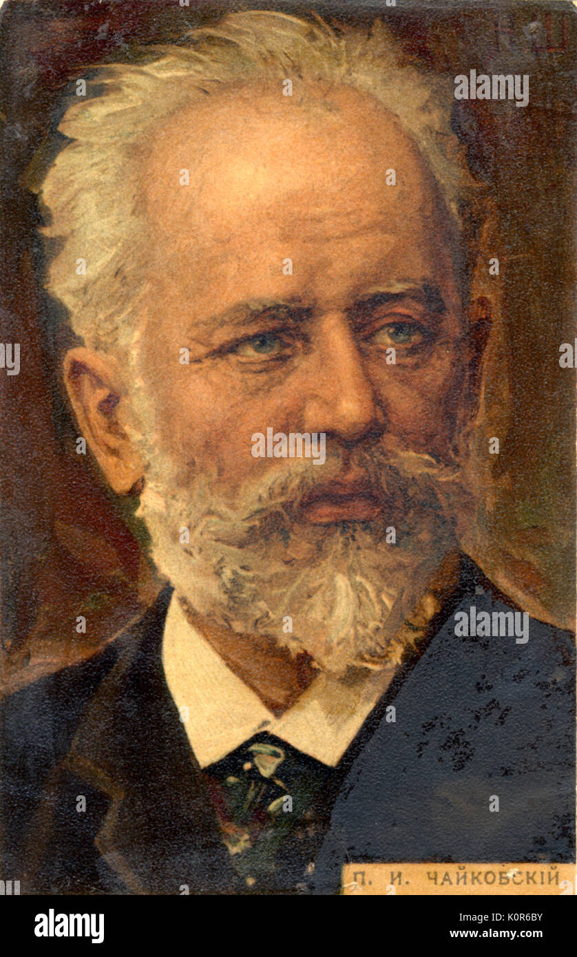 Pyotr Ilyich Tchaikovsky. Il compositore russo 1840-1893 Foto Stock