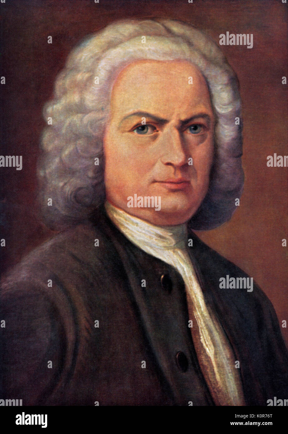 J.S. Bach da Alexander Herrmann ( 1814-1845). Il tedesco organista e compositore, 1685-1750. Foto Stock