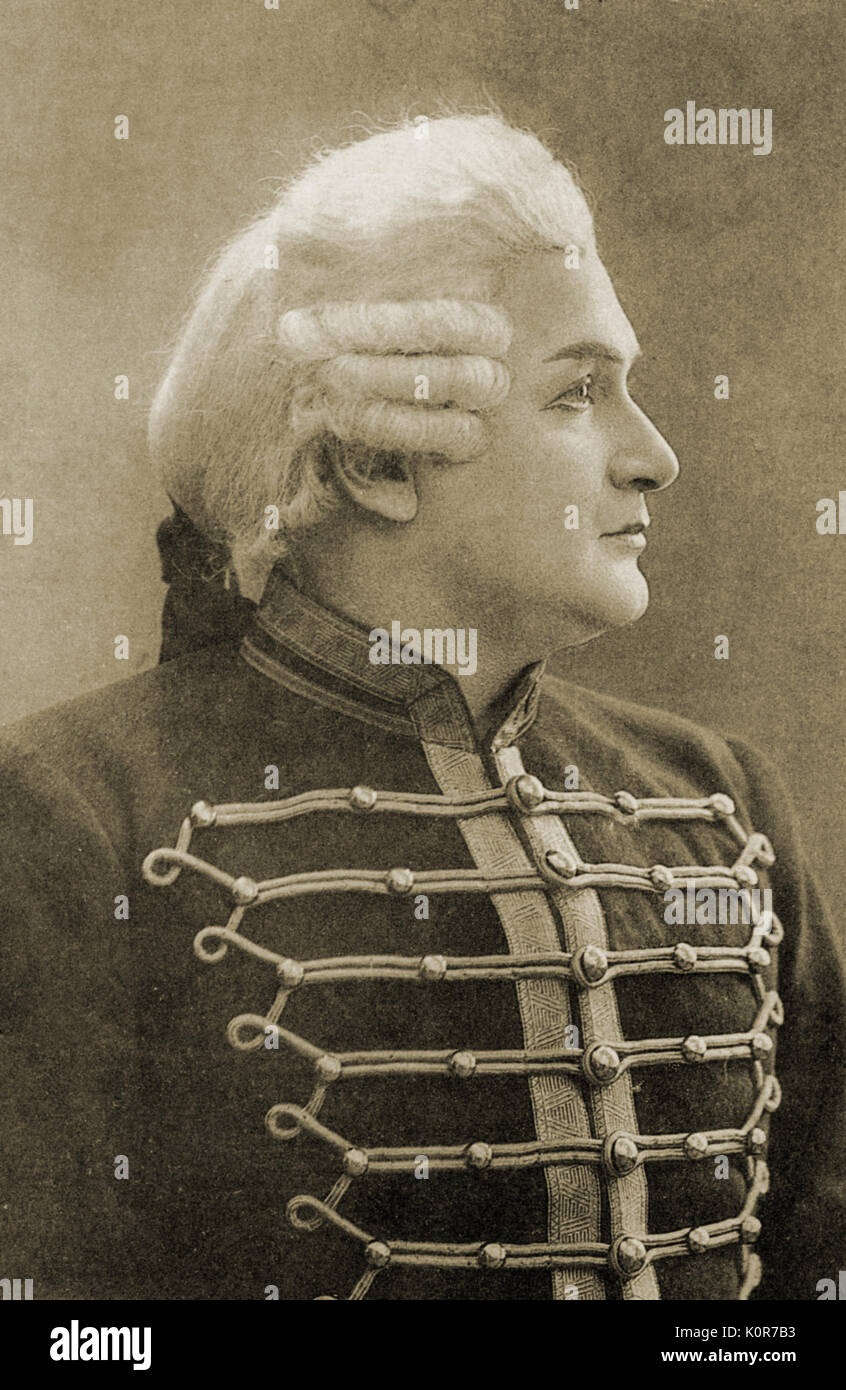 A.M.Davidov ( parrucca ) in Tchaikovsky opera ' Regina di picche '. Il compositore russo 7 Maggio 1840 - 6 novembre 1893. Foto Stock