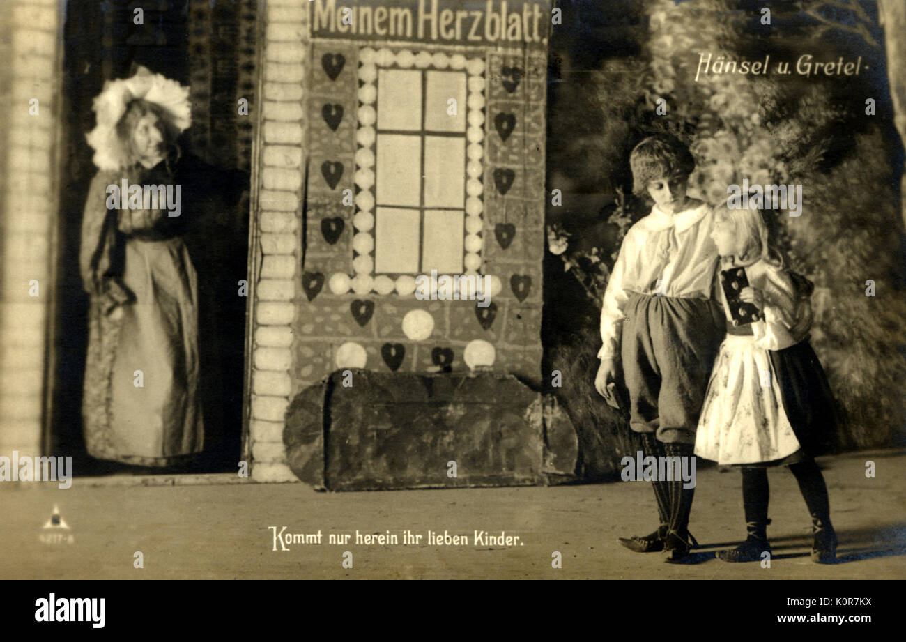 Engelbert Humperdinck 's opera "Hansel und Gretel". Scritto (1893). compositore, 1 settembre 1854 - 27 Settembre 1921 Foto Stock