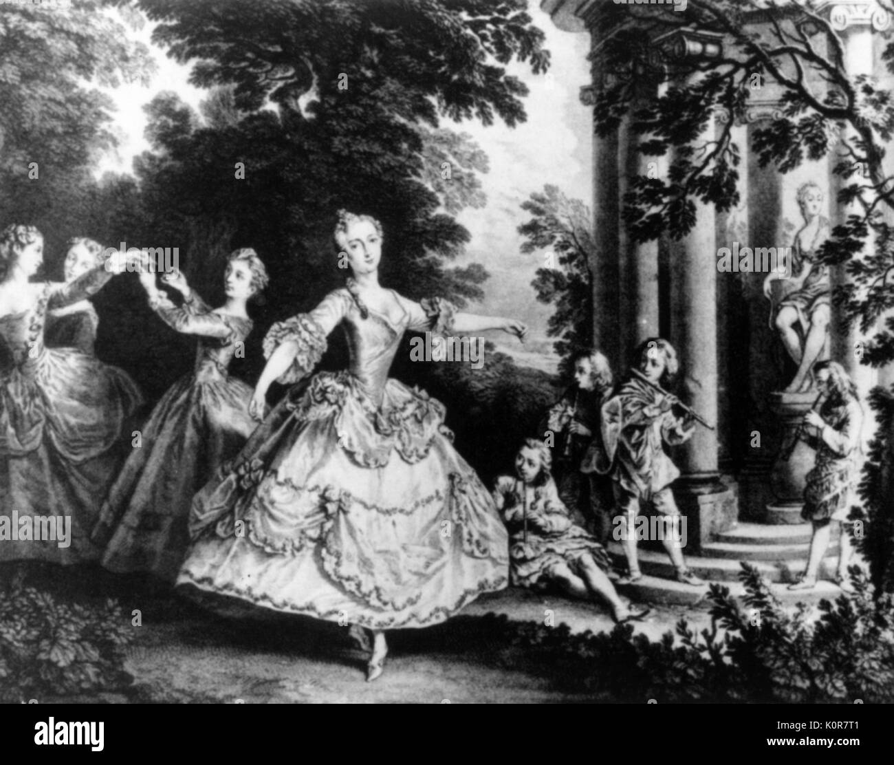 SALLE, Marie in '' Ariodante di Handel (prestazioni originali) ballerino francese (1707-1756) Foto Stock