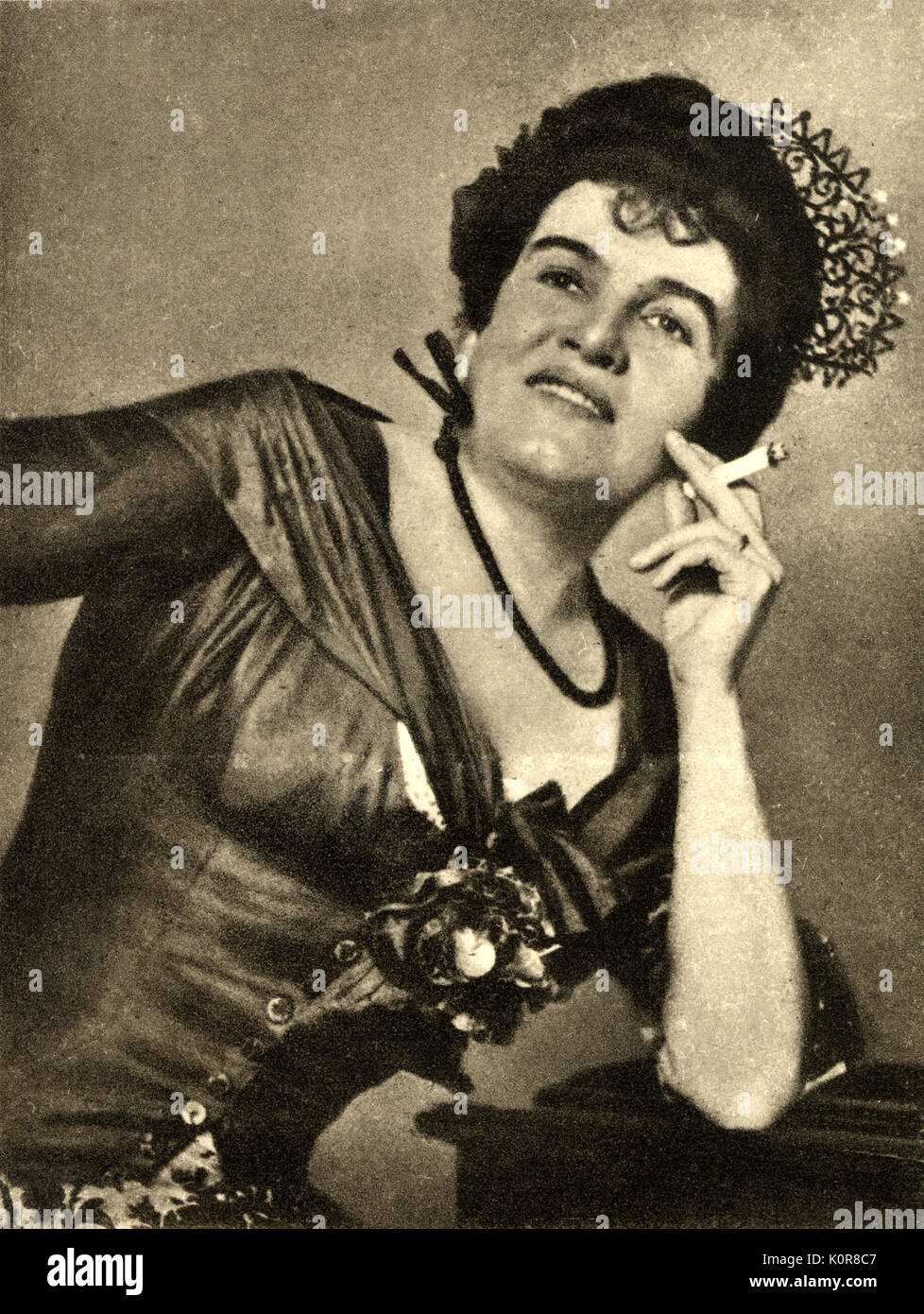 CAHIER, Madame Charles - come Carmen di Bizet opera Carmen, 1916 American contralto ( 1870 - 1951 ) Foto Stock