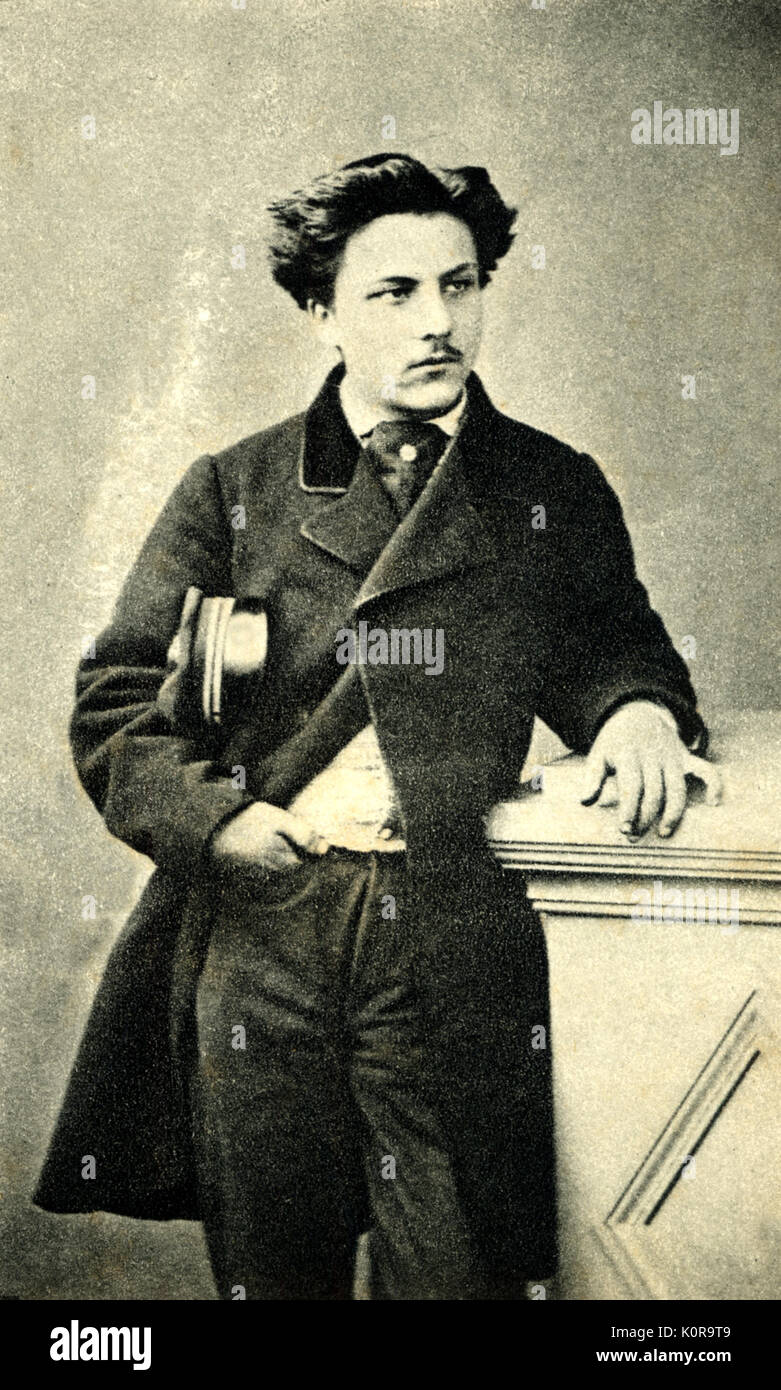 Gabriel Fauré - compositore francese - di età compresa tra i 20 studio fotografico. 1845-1924. Foto Stock