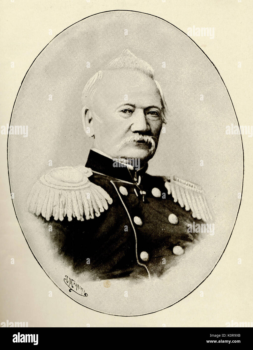Ilia Tchaikovsky, padre del compositore russo Pyotr Il'ych Tchaikovsky (1840-1893). Data di fotografia incerta, probabilmente c. 1848. Foto Stock