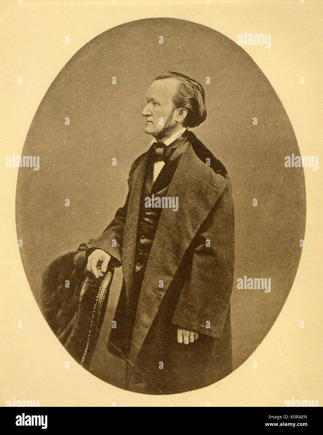 Richard Wagner. Compositore tedesco & autore, 1813-1883 Foto Stock