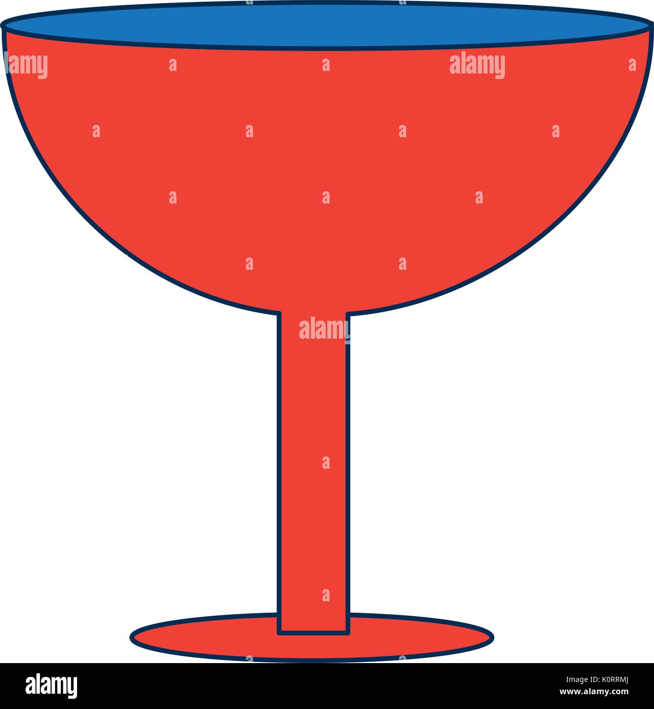 Bicchiere di champagne o vino frizzante drink di nozze Illustrazione Vettoriale