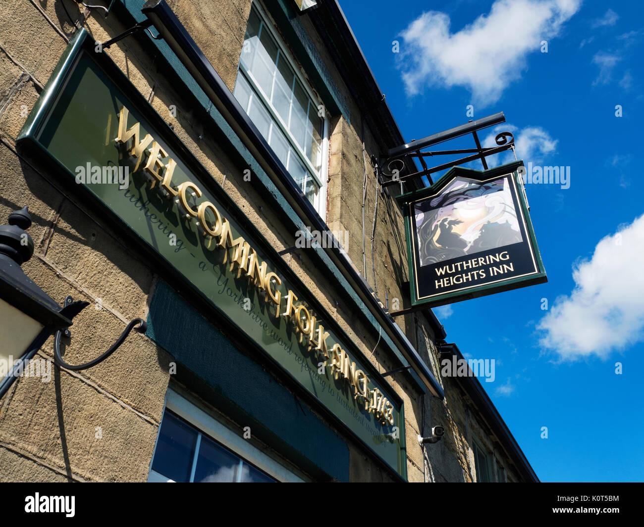 Il Wuthering Heights Inn a Stanbury vicino a Haworth West Yorkshire Inghilterra Foto Stock