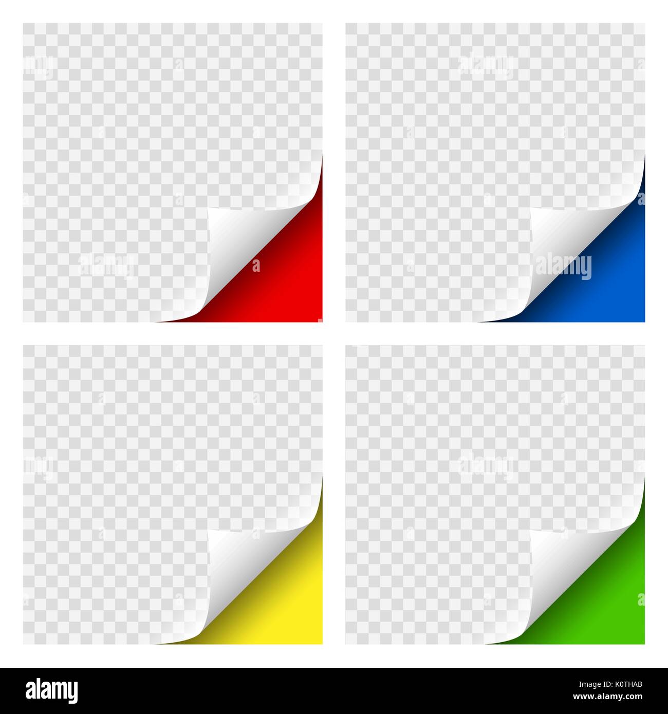 Ricci realistico pagina angoli colorati set con le ombre trasparenti per il design. L'elemento grafico per documenti, modelli, poster e volantini. Illustrazione Vettoriale. Illustrazione Vettoriale Ricci realistico pagina angoli colorati set con le ombre trasparenti per il design. L'elemento grafico per documenti, modelli, poster e volantini. Illustrazione Vettoriale. Illustrazione Vettoriale
