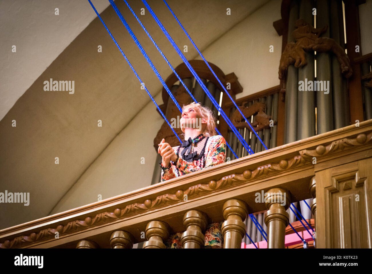 OH Land, dansk komponist, musiker, sanger, Danser og Producer / Oh Land aka Nanna Øland, compositore, musicista, cantante, ballerino e produttore danese Foto Stock