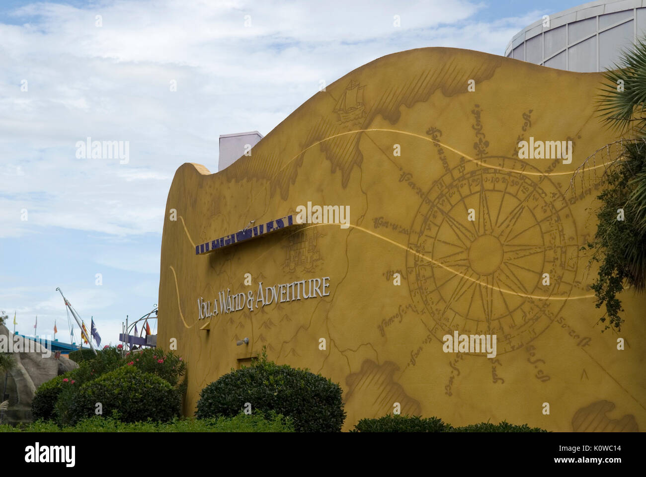 Edificio Magiquest, Broadway presso la spiaggia, Myrtle Beach South Carolina, Stati Uniti d'America. Foto Stock