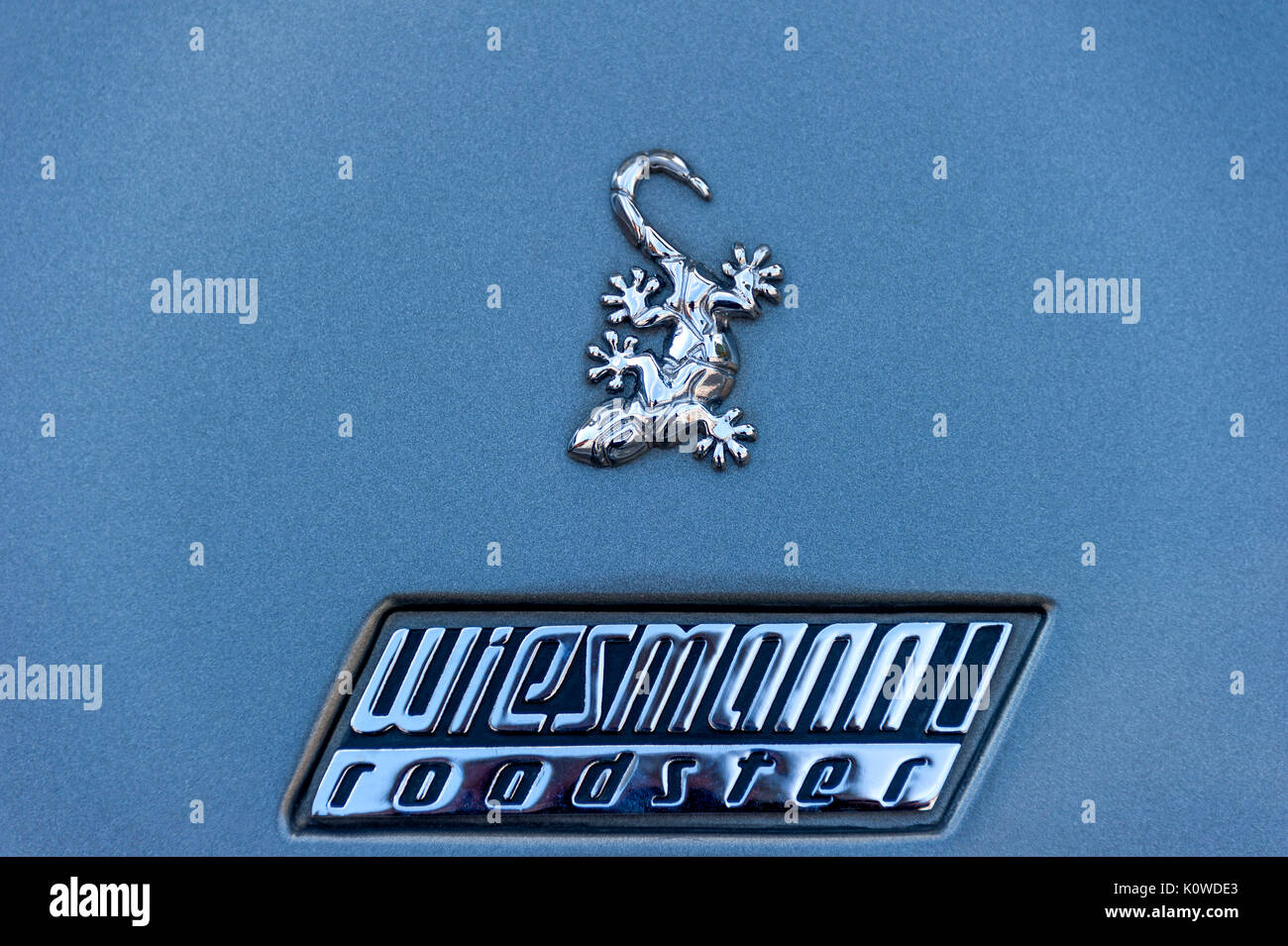 Il geco, il logo di Wiesmann vetture sportive di lusso su un roadster Foto Stock