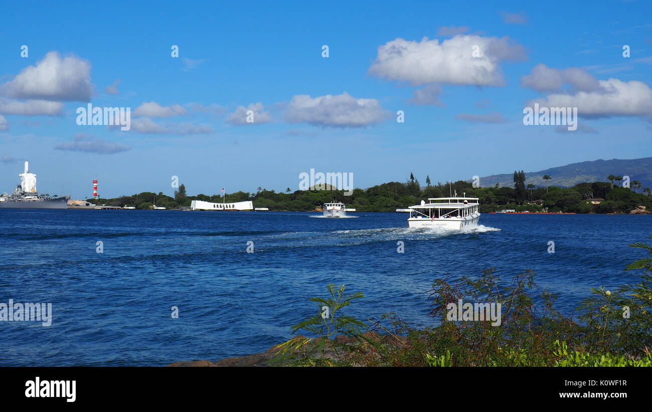 Pearl Harbor Oahu Hawaii Foto Stock