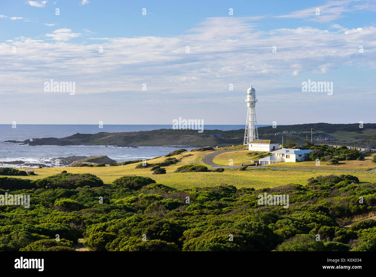 Faro di King Island Foto Stock