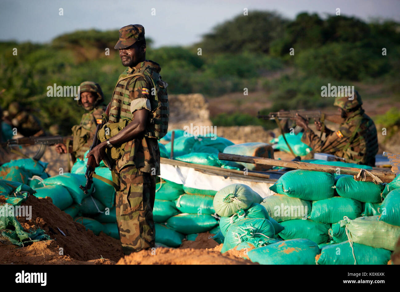 AMISOM 09 & 341 battaglioni consoldate posizioni intorno Maslah comune 15 (7144044077) Foto Stock