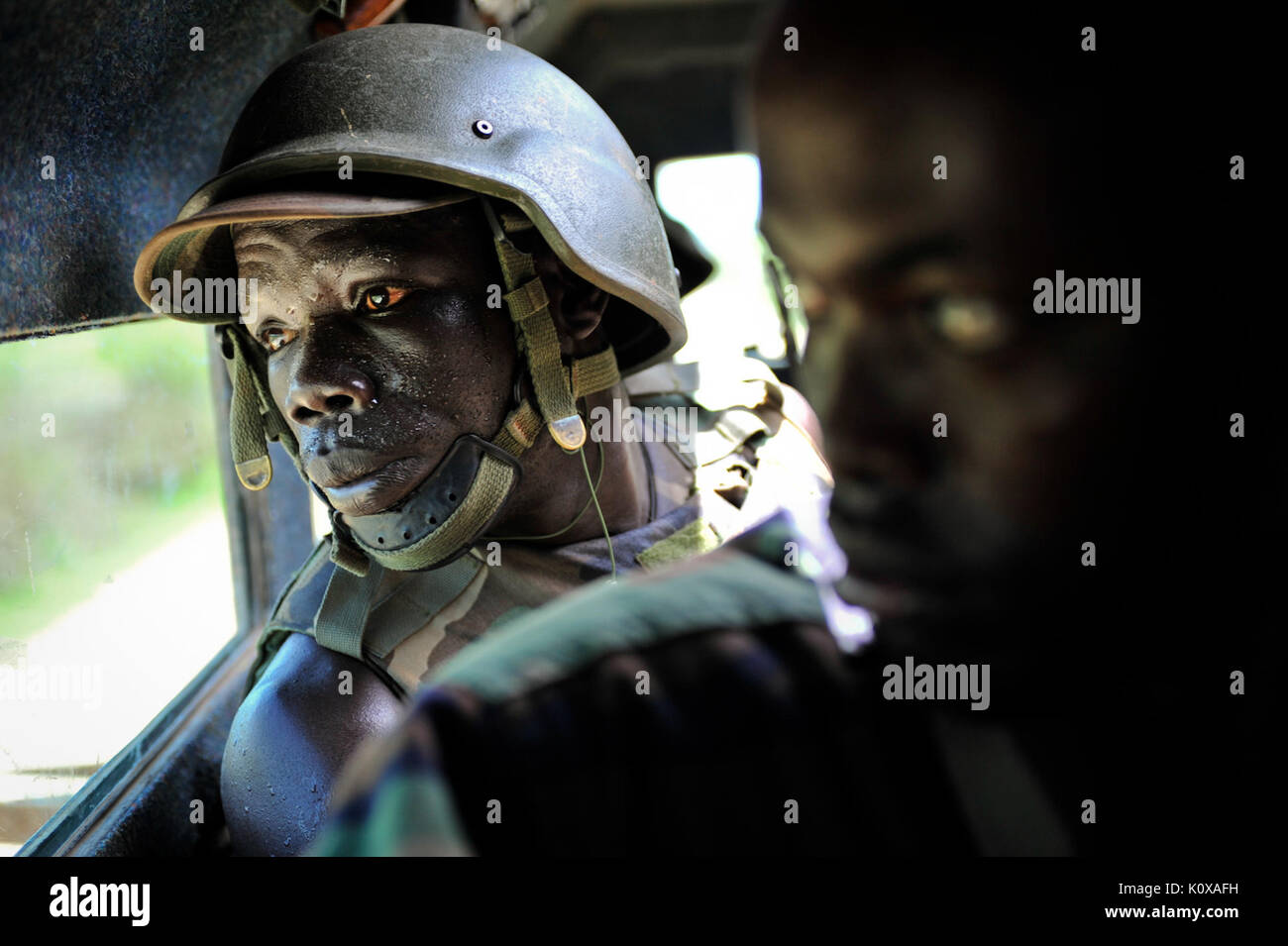 AMISOM Baidoa anticipo giorno2 02 (8111776954) Foto Stock