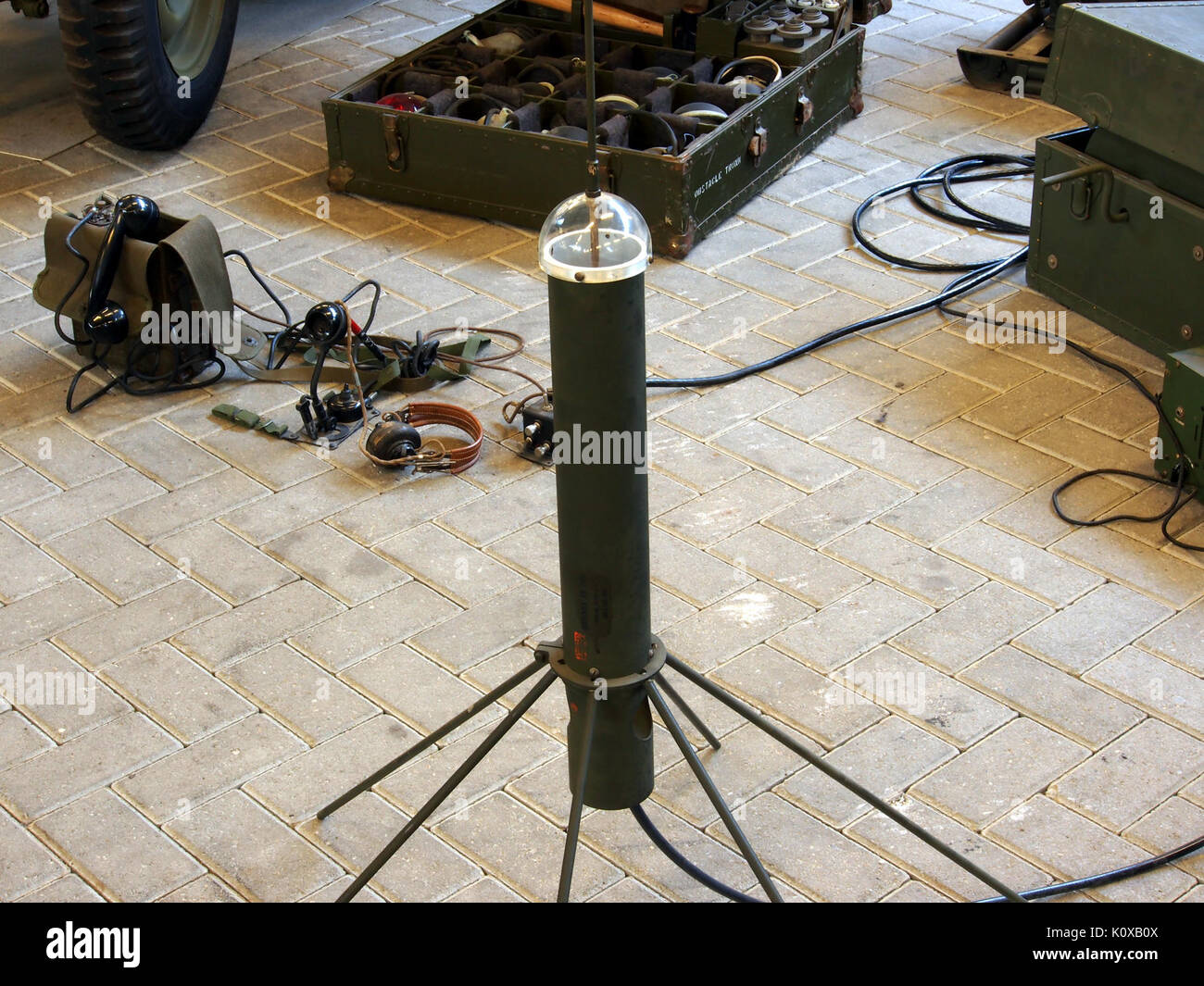 Un188 antenna 100 156 MHz terra parte piana del SCR radio 624 Foto Stock