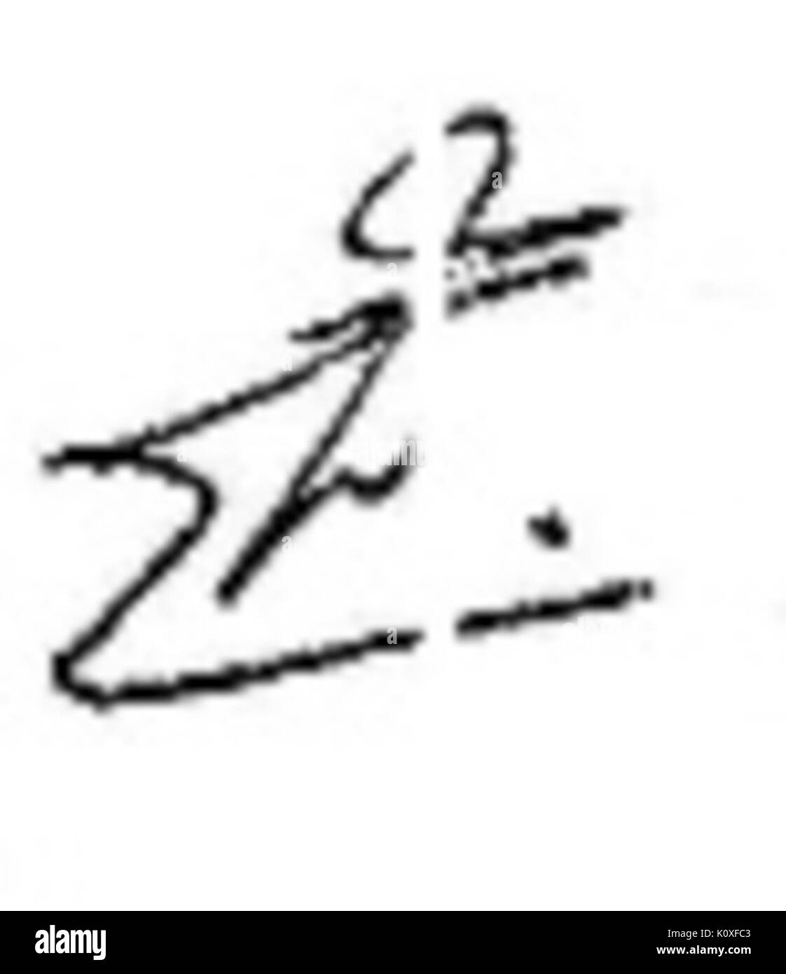 Abdolreza Rahmani Fazli firma Foto Stock