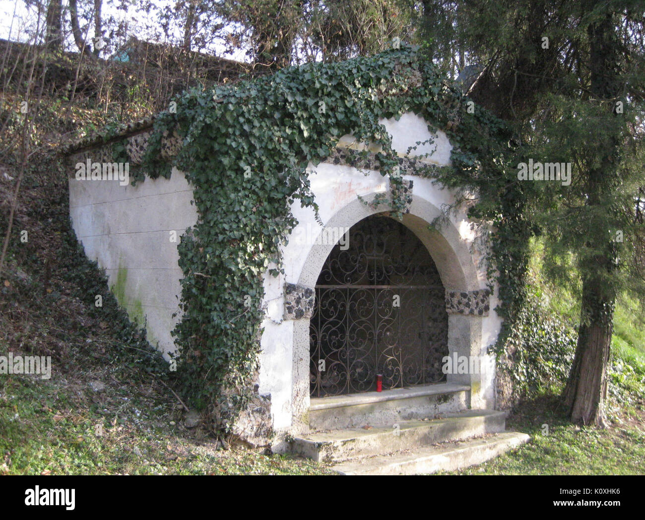 Achte Kapelle am Paul Troger Weg a Caldaro 2 Foto Stock