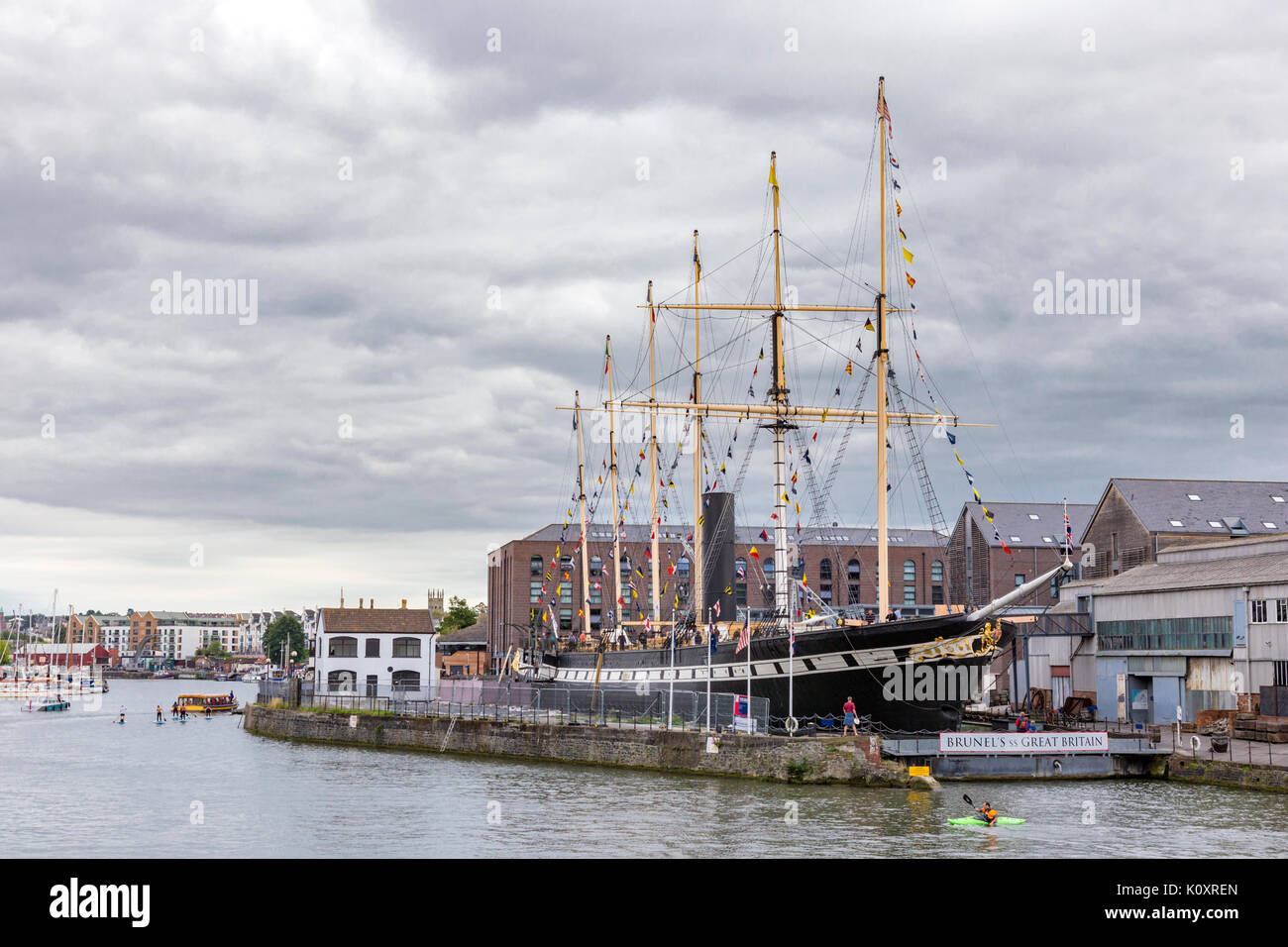 Brunel SS Gran Bretagna, Bristol Floating Harbour, Bristol, Inghilterra, Regno Unito Foto Stock