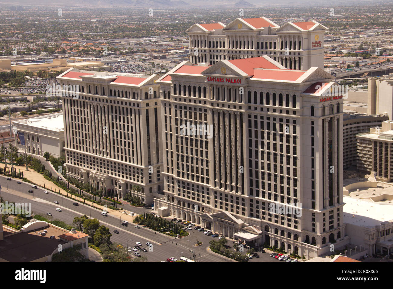 Una vista del Caesars Palace Casino di Las Vegas, Nevada Foto Stock