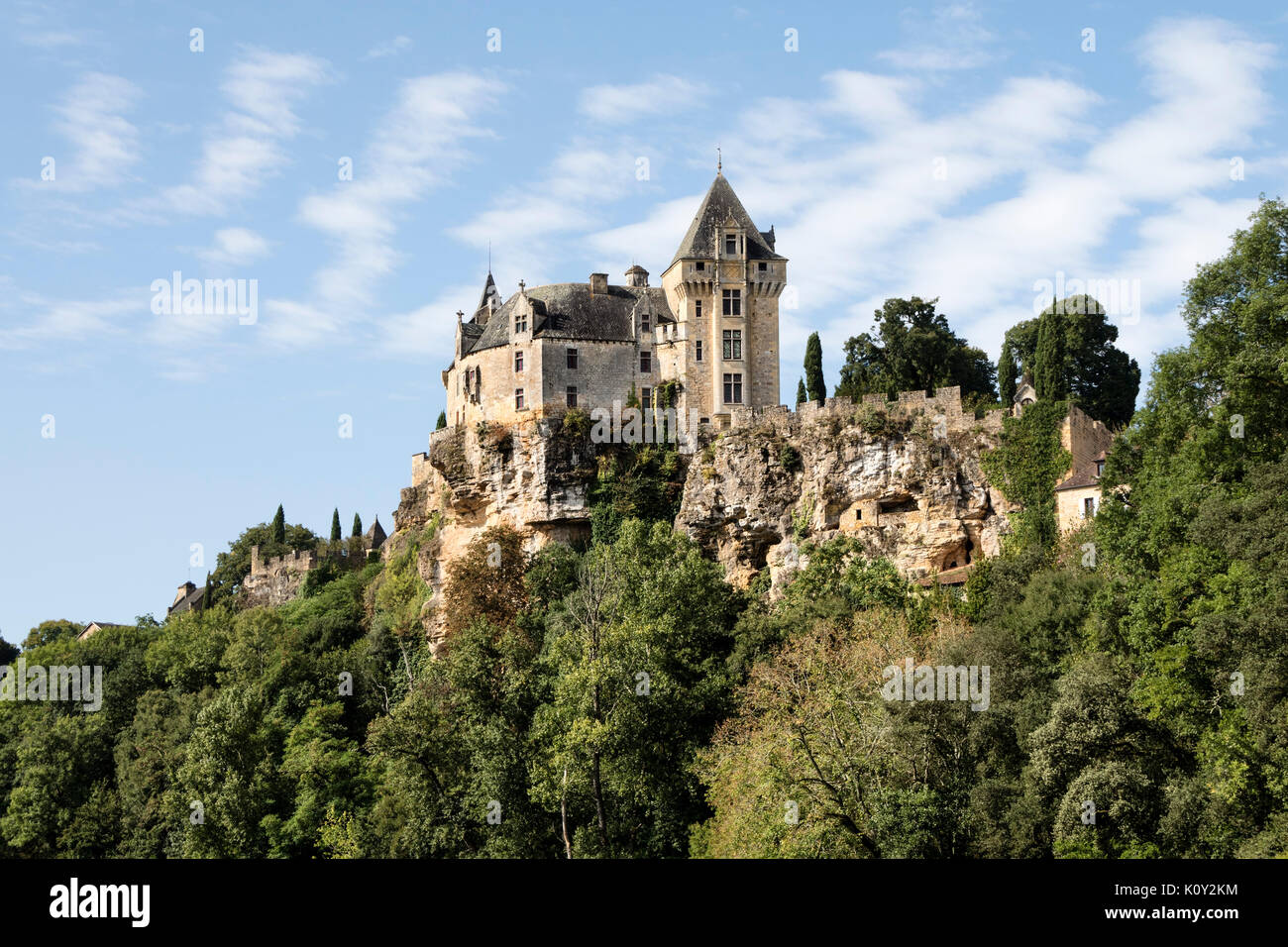 Chateau de Montfort, Dordogne, Aquitania, in Francia, in Europa Foto Stock