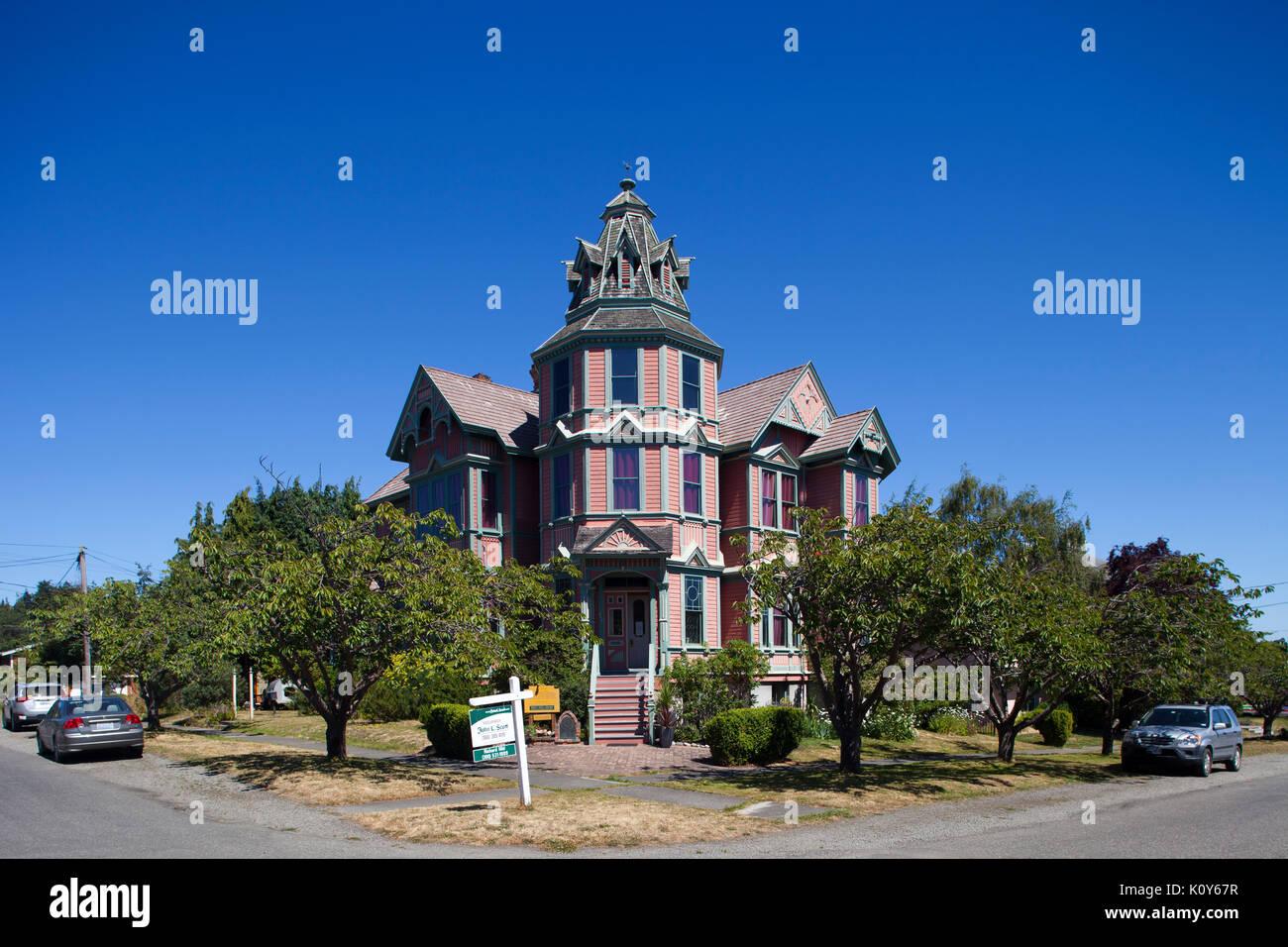 George Starret house (1889), casa Vittoriana, ora Ann Starrett Mansion Hotel boutique, Port Townsend, nello Stato di Washington, USA, America Foto Stock