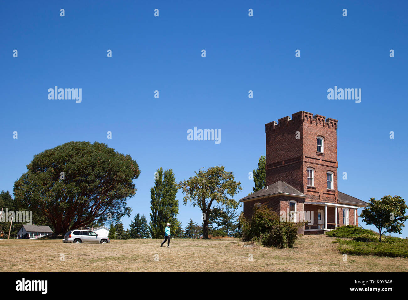Alexander's Castle, Fort Worden parco statale, Port Townsend, nello Stato di Washington, USA, America Foto Stock